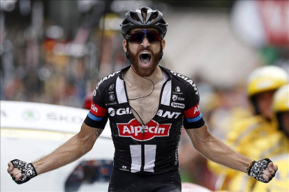l alemán Simon Geschke firmó hoy su primera victoria en el Tour de Francia-Foto: EFE
