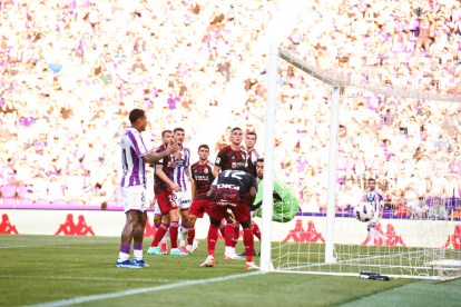 Gol del Real Valladolid ante el Burgos en Zorrilla. / RV