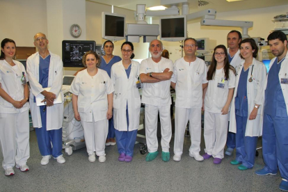 Miembros de los servicios de Urología y de Radiodiagnóstico del Río Hortega.-ICAL