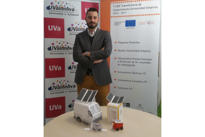 Borja Fernández en las instalaciones de la Universidad de Valladolid.-EL MUNDO