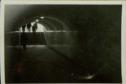 Paso de peatones subterráneo de Las Delicias en los años 50.- ARCHIVO MUNICIPAL DE VALLADOLID