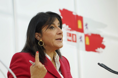 La secretaria de Organización del PSOE de Castilla y León, Ana Sánchez.- ICAL