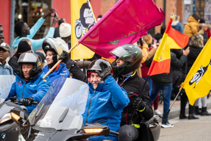 El portavoz de Turismoto, José Manuel Navas, en el Desfile de Banderas de Pingüinos 2024. -PHOTOGENIC