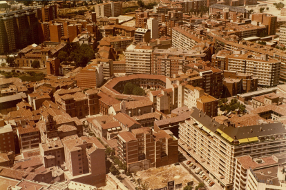 Vista aérea de Valladolid. Plaza del Viejo Coso y San Miguel en la actualidad .-ARCHIVO MUNICIPAL DE VALLADOLID