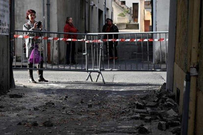 Zona afectada por el terremoto en la localidad de Le Teil, en Francia.-AFP