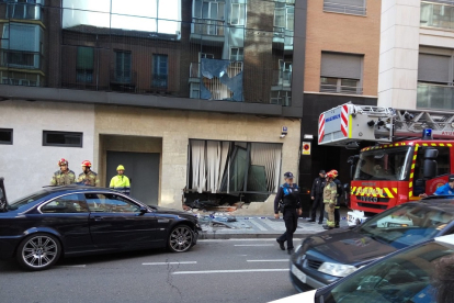 Accidente en la calle Nicolás Salmerón en Valladolid. POLICÍA VALLADOLID