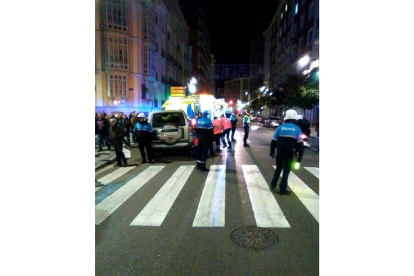 Imagen del suceso ocurrido en Valladolid.-@PoliciaVLL