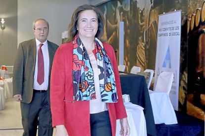 La Consejera de Cultura y Turismo, Josefa García Cirac, ayer en Tordesillas.-ICAL