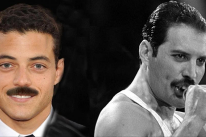 De izquierda a derecha, el actor Rami Malek y el cantante Freddie Mercury-EL PERIÓDICO