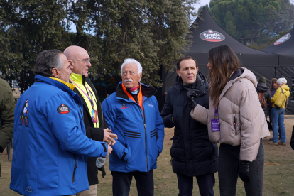 El alcalde de Valladolid, Jesús Julio Carnero, y el presidente de la Diputación Provincial, Conrado Íscar, visitan la sede de Pingüinos 2024. ICAL