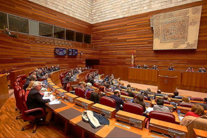 Imagen de archivo del pleno de presupuestos del año pasado.-ICAL