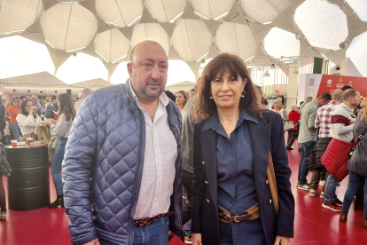 Jaime Fernández y Ana Redondo en el último día del 'Festival de la Tapa'. -E.M.