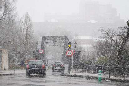 Nieve en Valladolid.- J.M. LOSTAU