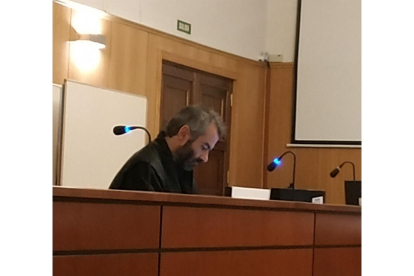 El letrado condenado durante el juicio en la Audiencia.-EUROPA PRESS