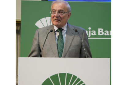 Manuel Azuaga, en una imagen de archivo en la salida a Bolsa de Unicaja Banco.-E. M.