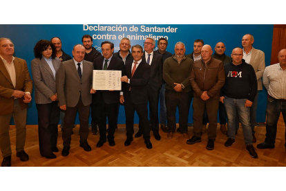 Firmantes de la Declaración de Santander. -LDF