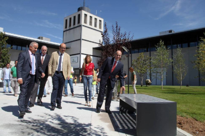 El presidente de la Diputación de Salamanca, Javier Iglesias, visita las obras realizadas para mejorar las instalaciones del Recinto Ferial.-Ical