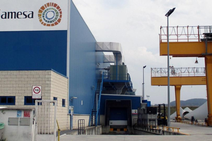 Imagen de la planta de Siemens Gamesa en el municipio burgalés de Miranda de Ebro.-ECB