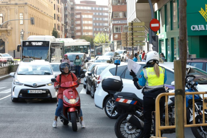 Día sin coche en el centro de Valladolid. J.M. Lostau
