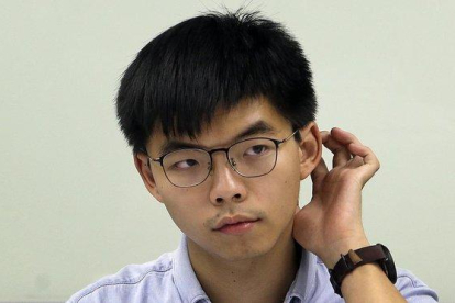 El activista hongkonés Joshua Wong.-AP / CHIANG YING-YING