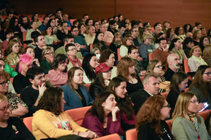 Encuentro de nominados en el Auditorio Fundos con Malena Alterio, Carolina Yuste, Enric Auqer, Manolo Soto y David Verdaguer. -J.M. LOSTAU