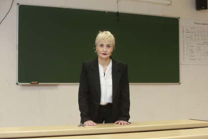 Ileana M. Greca Dufranc en la Facultad de Educación de la Universidad de Burgos.-RAÚL G. OCHOA