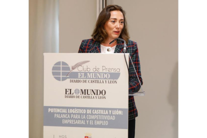 María González Corral en el Club de Prensa de El Mundo. LOSTAU