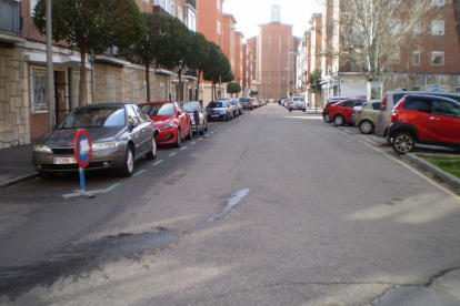 Calle Falla antes de las obras