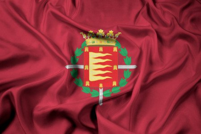 Bandera de Valladolid, viralizada en redes sociales, en apoyo a la familia de Sergio Delgado.