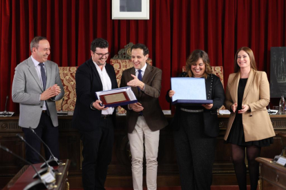 Entrega de los Premios de Periodismo Provincia de Valladolid a Jonathan Tajes, Alicia Calvo, Rodrigo Ucero y Laura Negro. PHOTOGENIC