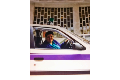 Isabel Repiso, la primera taxista de Valladolid, en una foto cedida por la familia.