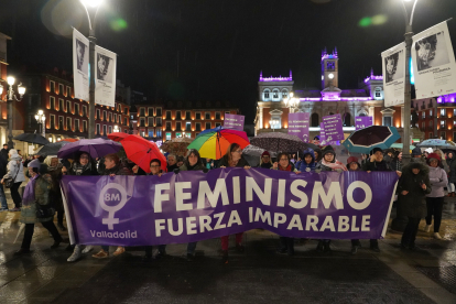 Manifestación del 8M en Valladolid. -ICAL
