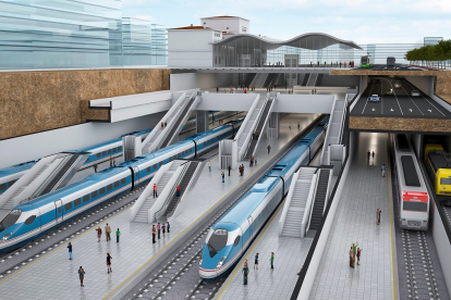 Proyecto de la nueva estación de ferrocarril soterrada de Vitoria.- GOBIERNO VASCO