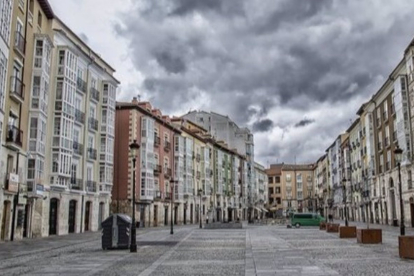 Plaza de Huerta del Rey de Burgos donde se produjo el suceso.- E. PRESS