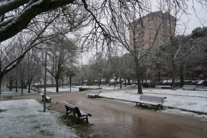 Nieve en la ciudad de Valladolid.- ICAL