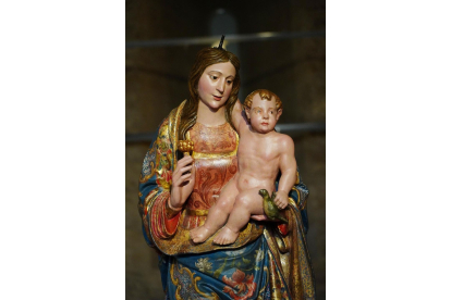 Imagen de Nuestra Señora de Rubialejos, del S XVI. De Pesquera de Duero (Valladolid) Rubén Cacho / ICAL.