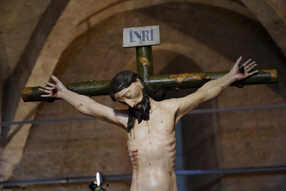 Imagen de Cristo Crucificado, del S XVI - XVII, de Valdunquillo (Valladolid). Rubén Cacho / ICAL.