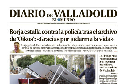 Portada de Diario de Valladolid del 27 de marzo de 2024