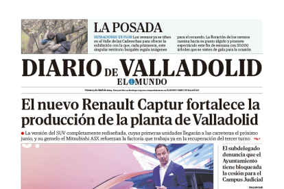 Portada de diario de Valladolid 5 de abril