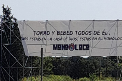 Pancarta en el Monoloco Fest denunciada por Abogados Cristianos