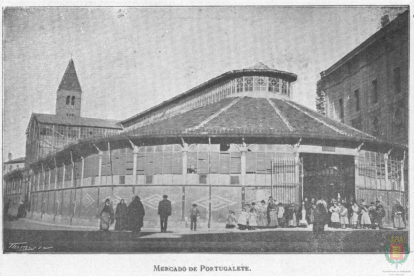 Mercado de Portugalete en 1900