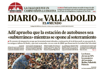 Portada de Diario de Valladolid del 28 de abril de 2024