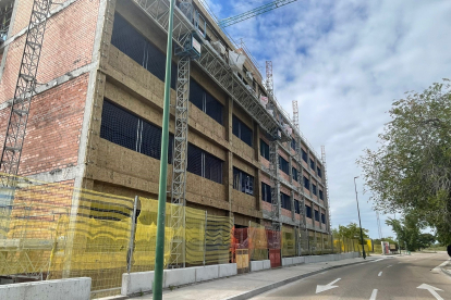 Estado de las obras del nuevo edificio de la Universidad Miguel de Cervantes de Valladolid.