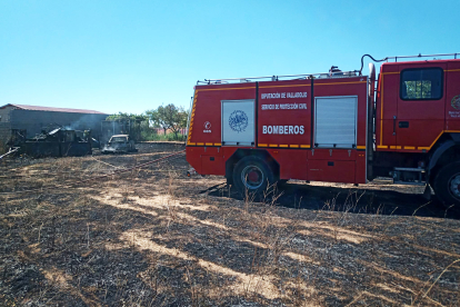 Una imagen de archivo de un camión de bomberos de la Diputación de Valladolid