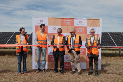 Inauguración de una planta fotovoltaica de Sonnedix en la zona de El Carrascal, Medina del Campo