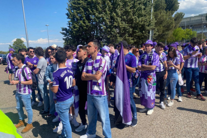 Recibimiento al Real Valladolid en Zorrilla