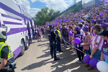 Recibimiento al Real Valladolid en Zorrilla