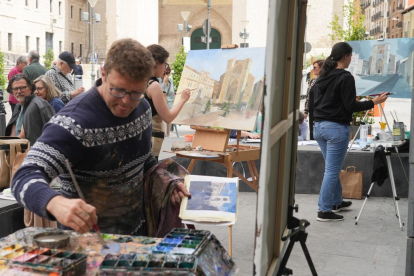 Feria de San Pedro Regalado. Concurso de pintura rápida.