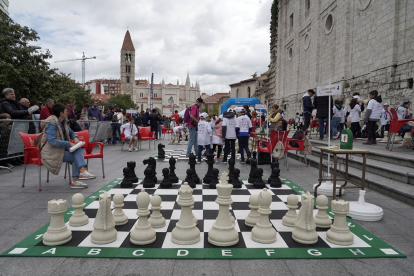 Celebración del torneo escolar de ajedrez 'Pequeños Gigantes' en Valladolid.