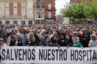 Manifestación en defensa del Hospital de Medina del Campo